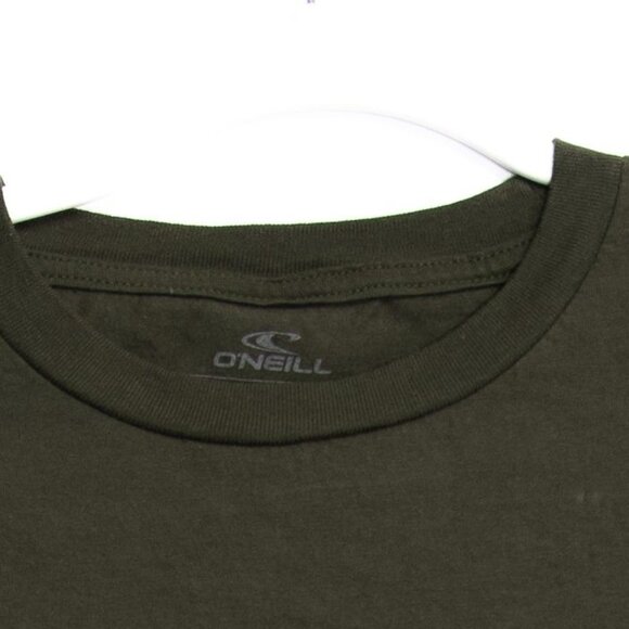 ONeill Mens Green Logo Graphic T-Shirt Size S Cotton Casual - Picture 2 of 10